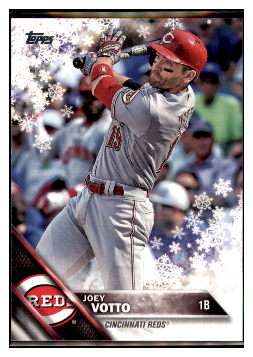 2016 Topps Holiday Joey Votto Cincinnati Reds #HMW192 Baseball card MATV2 simple Xclusive Collectibles