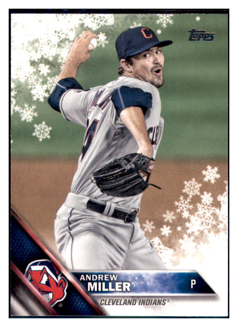 2016 Topps Holiday Andrew Miller  Cleveland Indians #HMW35 Baseball card   MATV2_1b simple Xclusive Collectibles