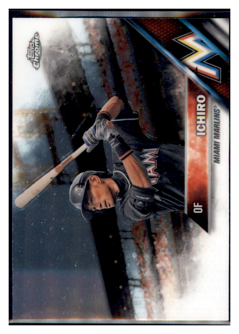 2016 Topps Chrome Ichiro  Miami Marlins #116 Baseball card   MATV2 simple Xclusive Collectibles