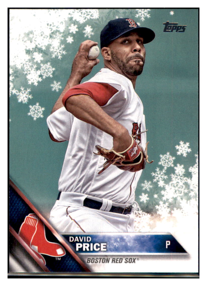 2016 Topps Holiday David Price  Boston Red Sox #HMW56 Baseball card   MATV2_1b simple Xclusive Collectibles