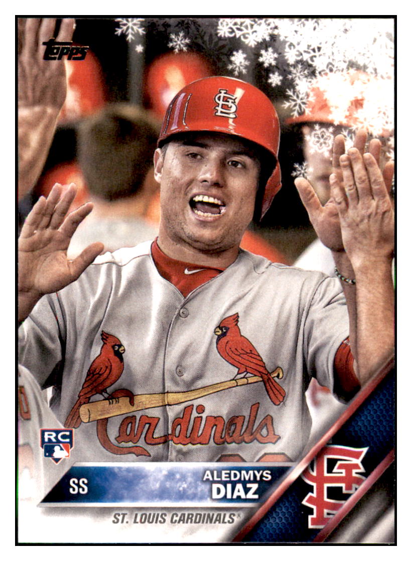 2016 Topps Holiday Aledmys Diaz  St. Louis Cardinals #HMW62 Baseball
  card   MATV2_1a simple Xclusive Collectibles