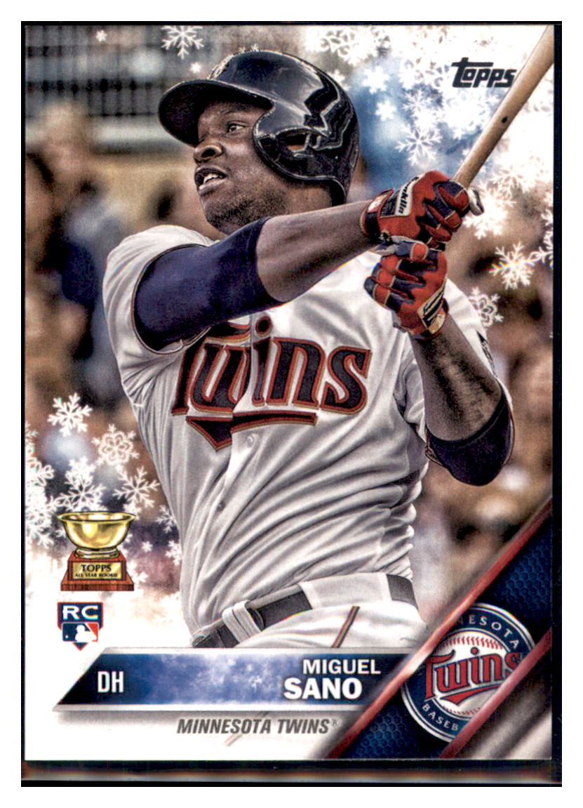 2016 Topps Holiday Miguel Sano  Minnesota Twins #HMW154 Baseball card   MATV2 simple Xclusive Collectibles