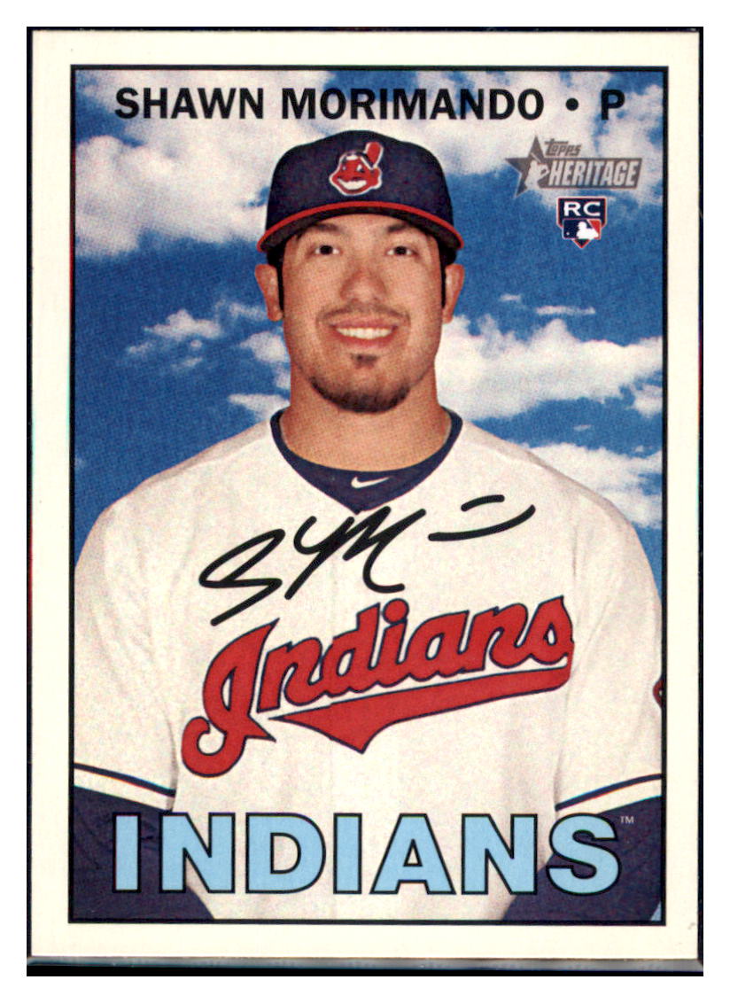 2016 Topps Heritage Shawn Morimando  Cleveland Indians #516 Baseball card   MATV2 simple Xclusive Collectibles   