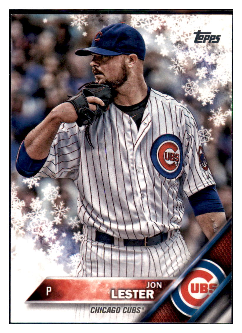 2016 Topps Holiday Jon Lester Chicago Cubs #HMW71 Baseball card MATV2 simple Xclusive Collectibles