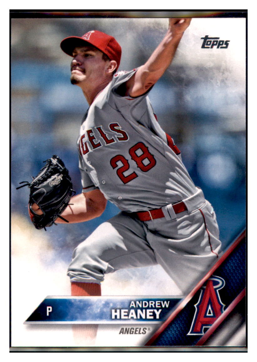 2016 Topps Chrome Andrew Heaney Los Angeles Angels #101 Baseball card MATV2 simple Xclusive Collectibles