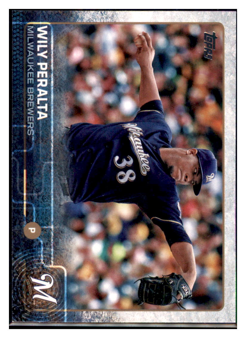 2015 Topps Wily Peralta  Milwaukee Brewers #672 Baseball card   MATV2 simple Xclusive Collectibles