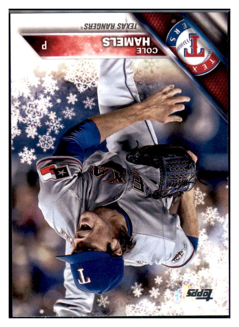 2016 Topps Holiday Cole Hamels  Texas Rangers #HMW93 Baseball card   MATV2_1a simple Xclusive Collectibles