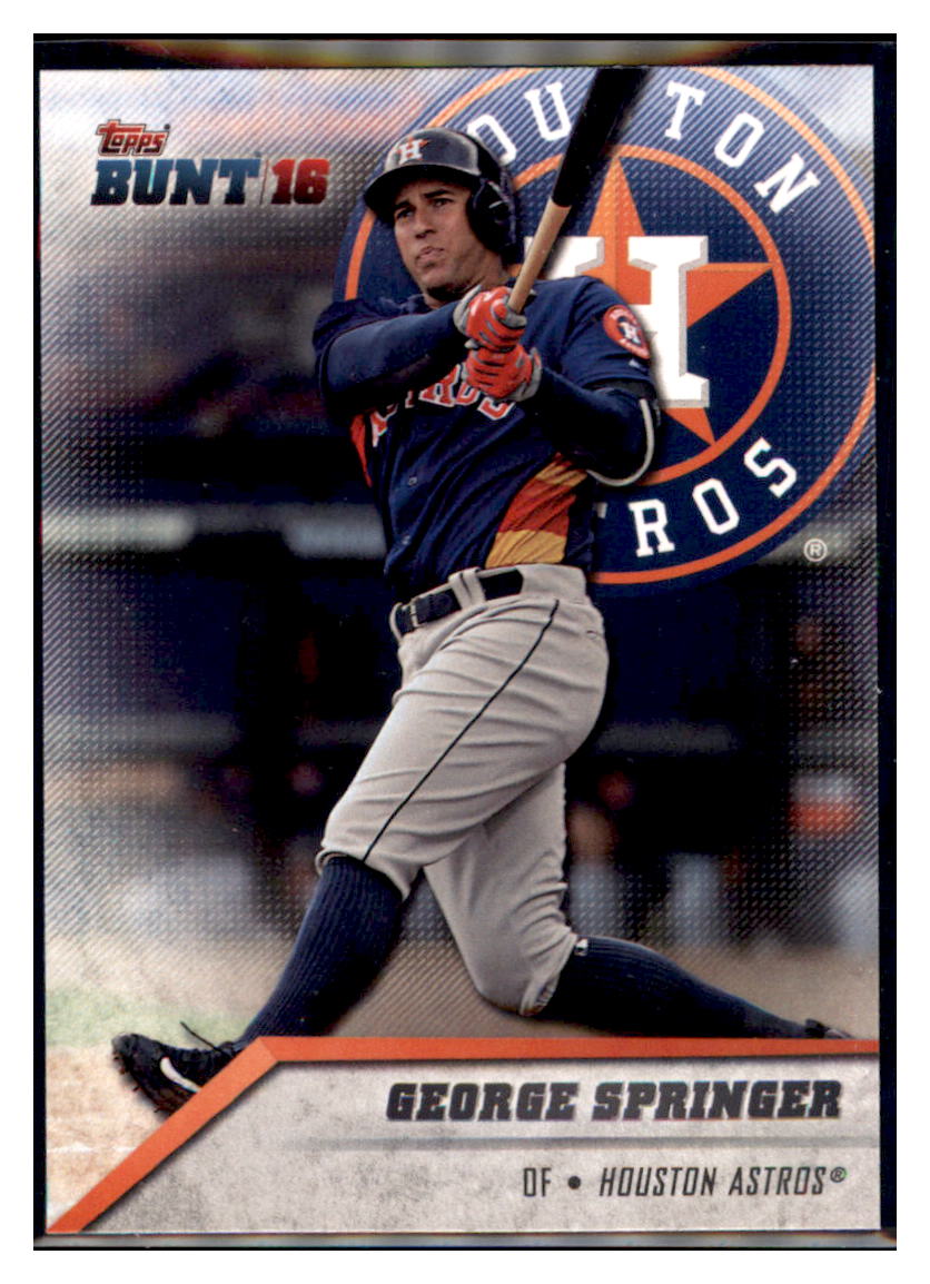 2016 Topps Bunt George Springer Houston Astros #132 Baseball card MATV2 simple Xclusive Collectibles