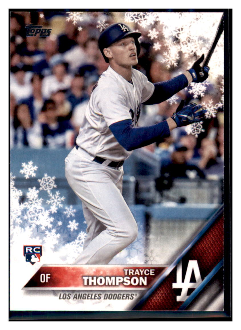 2016 Topps Holiday Trayce Thompson  Los Angeles Dodgers #HMW117 Baseball
  card   MATV2 simple Xclusive Collectibles   