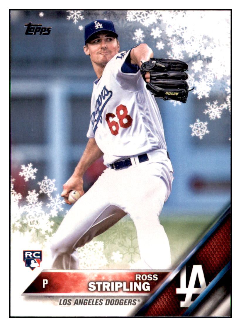 2016 Topps Holiday Ross Stripling Los Angeles Dodgers #HMW173 Baseball
card MATV2 simple Xclusive Collectibles