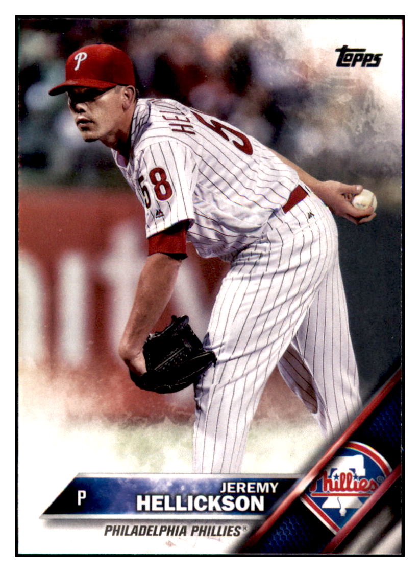 2016 Topps Update Jeremy Hellickson  Philadelphia Phillies #US185 Baseball
  card   MATV2 simple Xclusive Collectibles