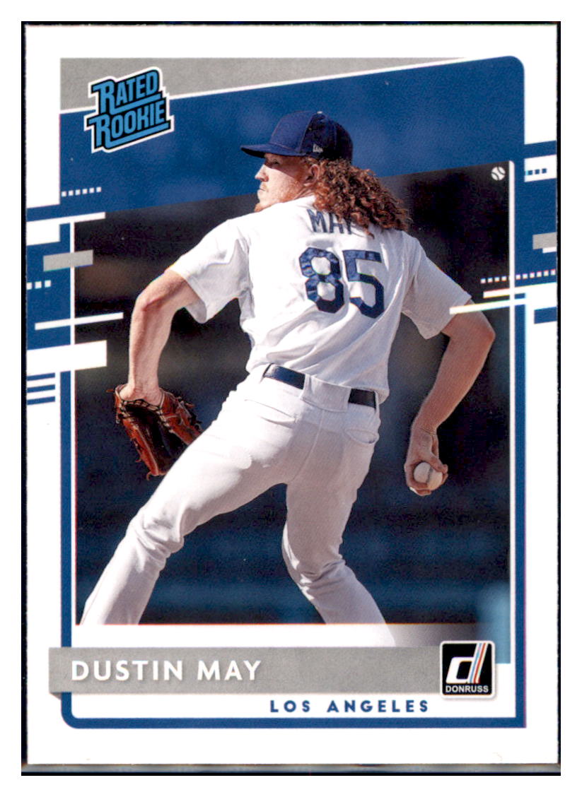 2020 Donruss Dustin May Los Angeles Dodgers #32 Baseball card MATV2 simple Xclusive Collectibles