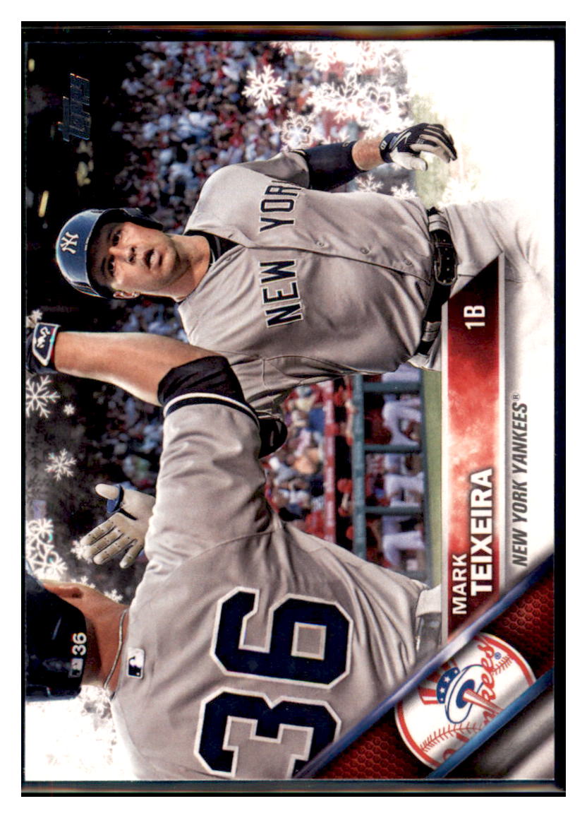 2016 Topps Mark Teixeira New York Yankees #204 Baseball card MATV2_1a simple Xclusive Collectibles