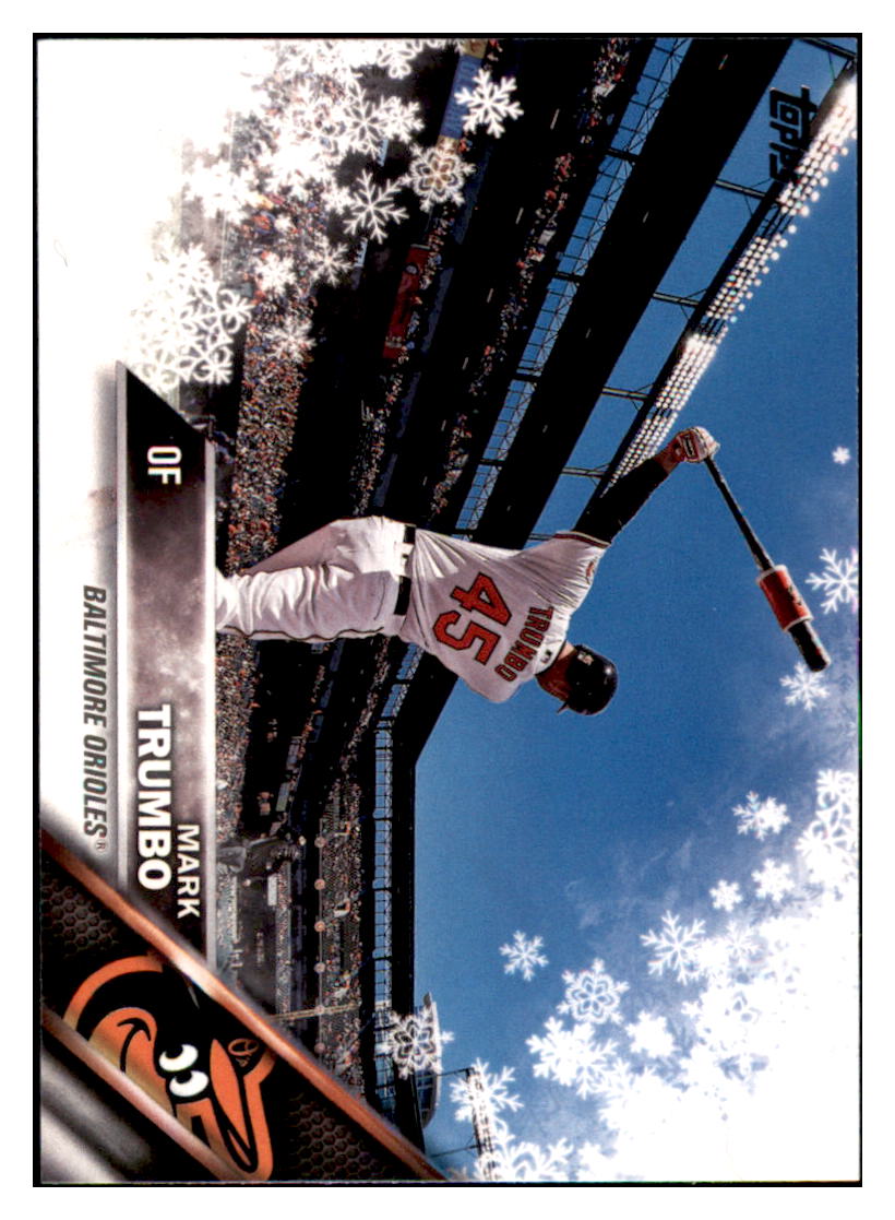 2016 Topps Holiday Mark Trumbo  Baltimore Orioles #HMW68 Baseball card   MATV2 simple Xclusive Collectibles