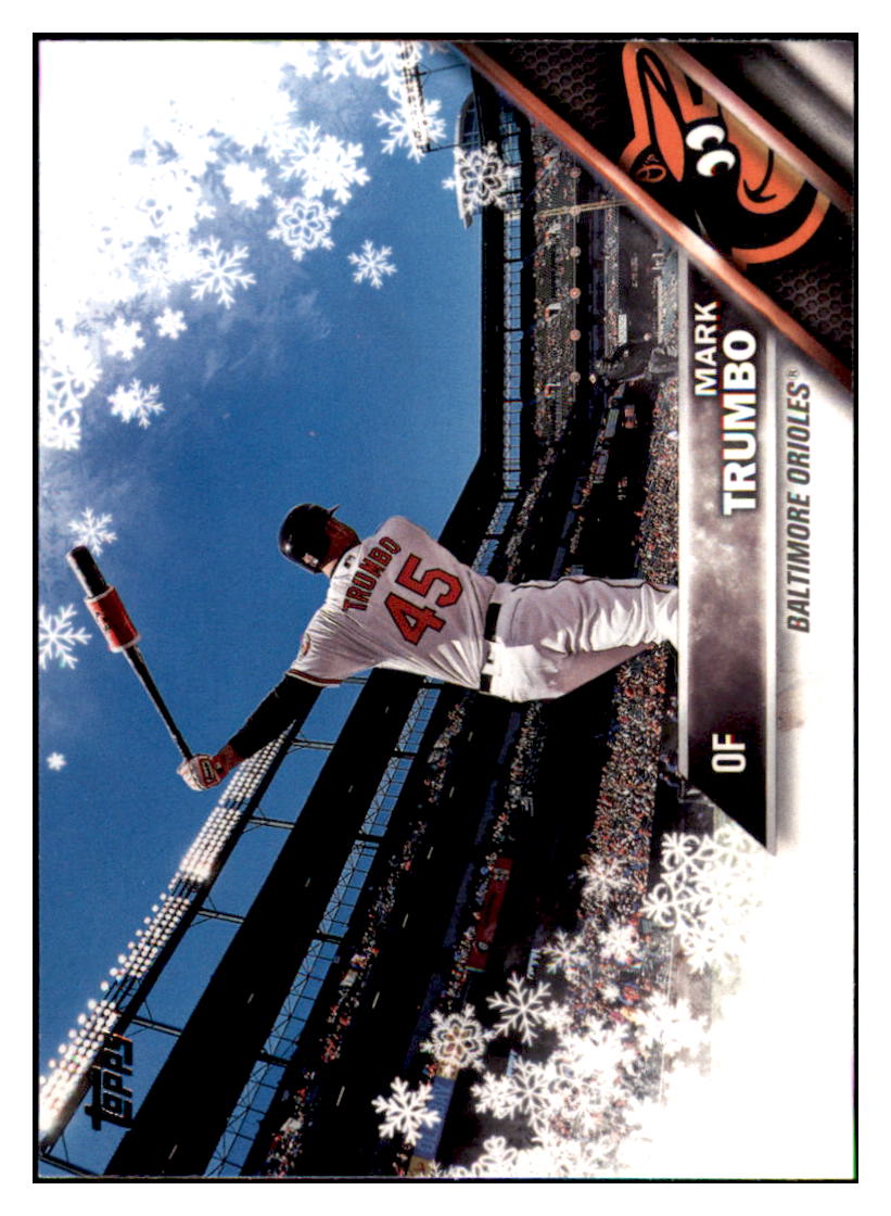 2016 Topps Update Mark Trumbo Baltimore Orioles #US196 Baseball card MATV2_1a simple Xclusive Collectibles