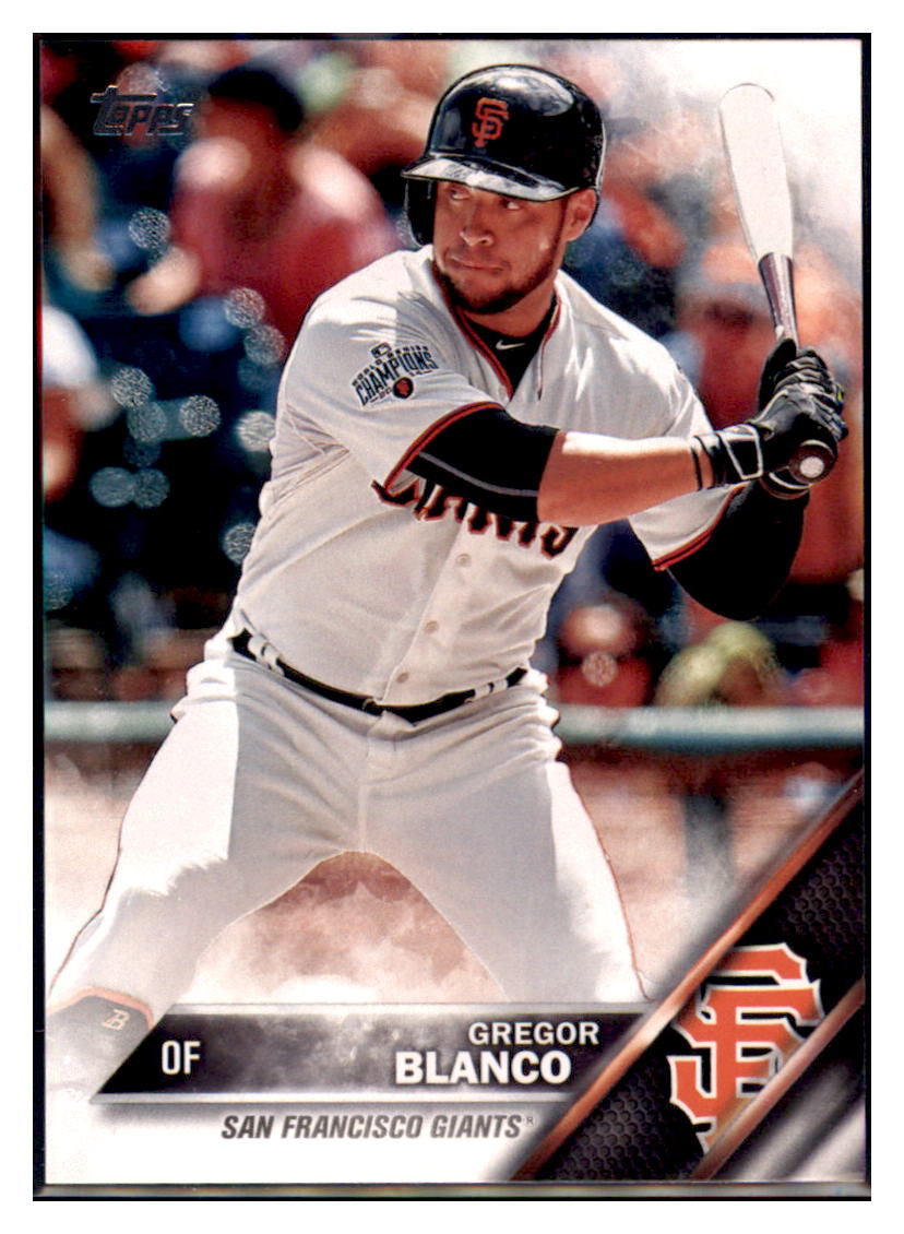 2016 Topps Gregor Blanco San Francisco Giants #177 Baseball
card MATV2 simple Xclusive Collectibles