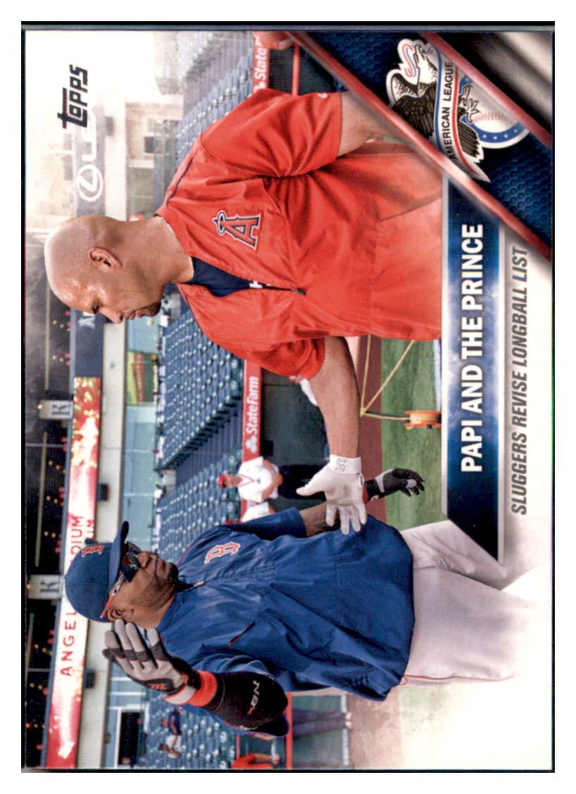 2016 Topps David Ortiz / Albert Pujols
  SN2016, CL  Boston Red Sox / Los
  Angeles Angels #126 Baseball card  
  MATV2 simple Xclusive Collectibles   