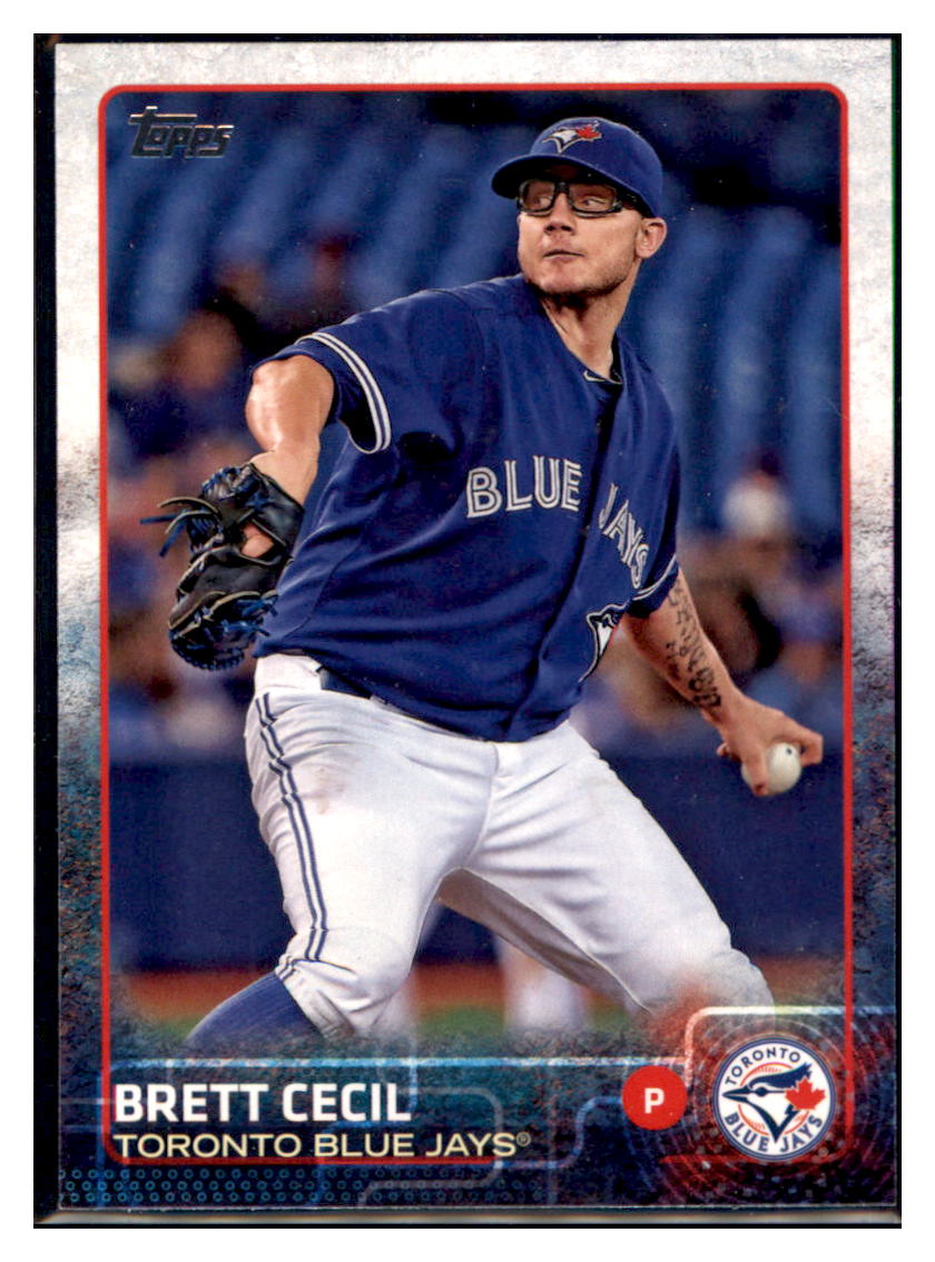 2015 Topps Brett Cecil Toronto Blue Jays #464 Baseball card MATV2 simple Xclusive Collectibles