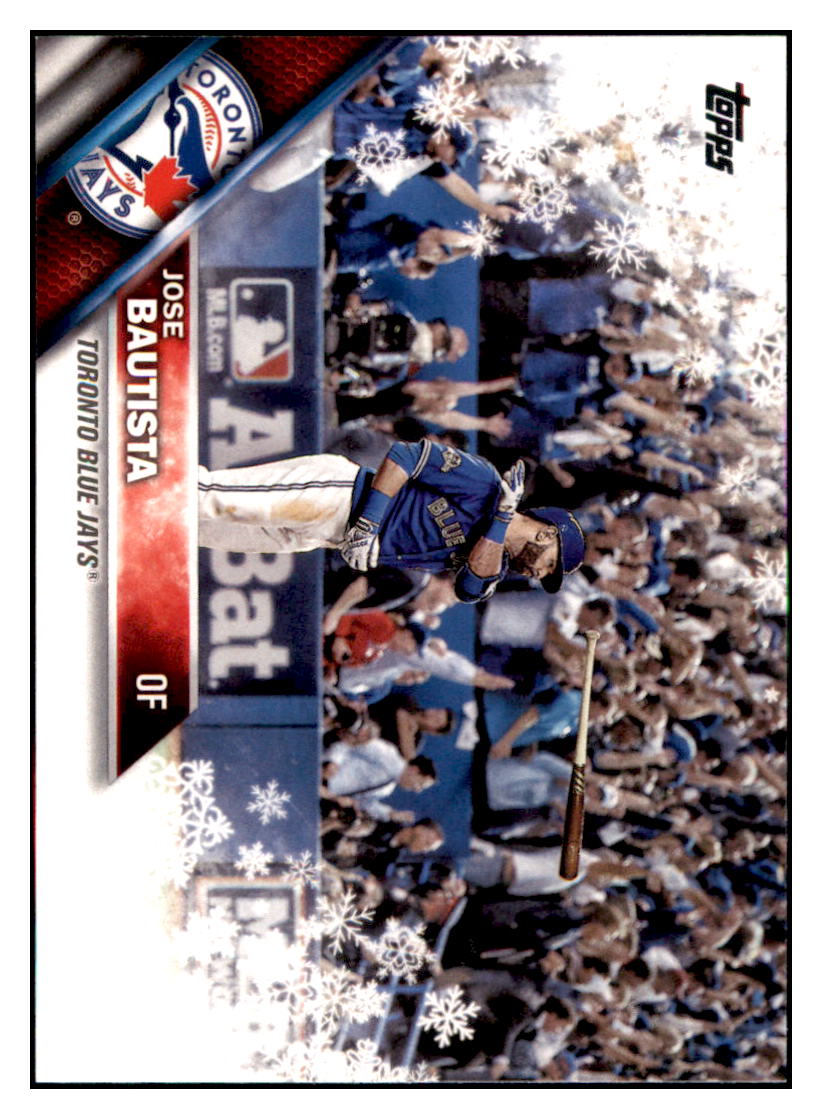 2016 Topps Holiday Jose Bautista Toronto Blue Jays #HMW127 Baseball
card MATV2_1b simple Xclusive Collectibles