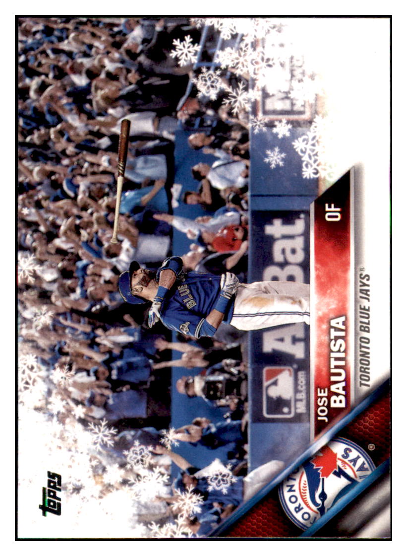2016 Topps Holiday Jose Bautista Toronto Blue Jays #HMW127 Baseball
card MATV2_1a simple Xclusive Collectibles