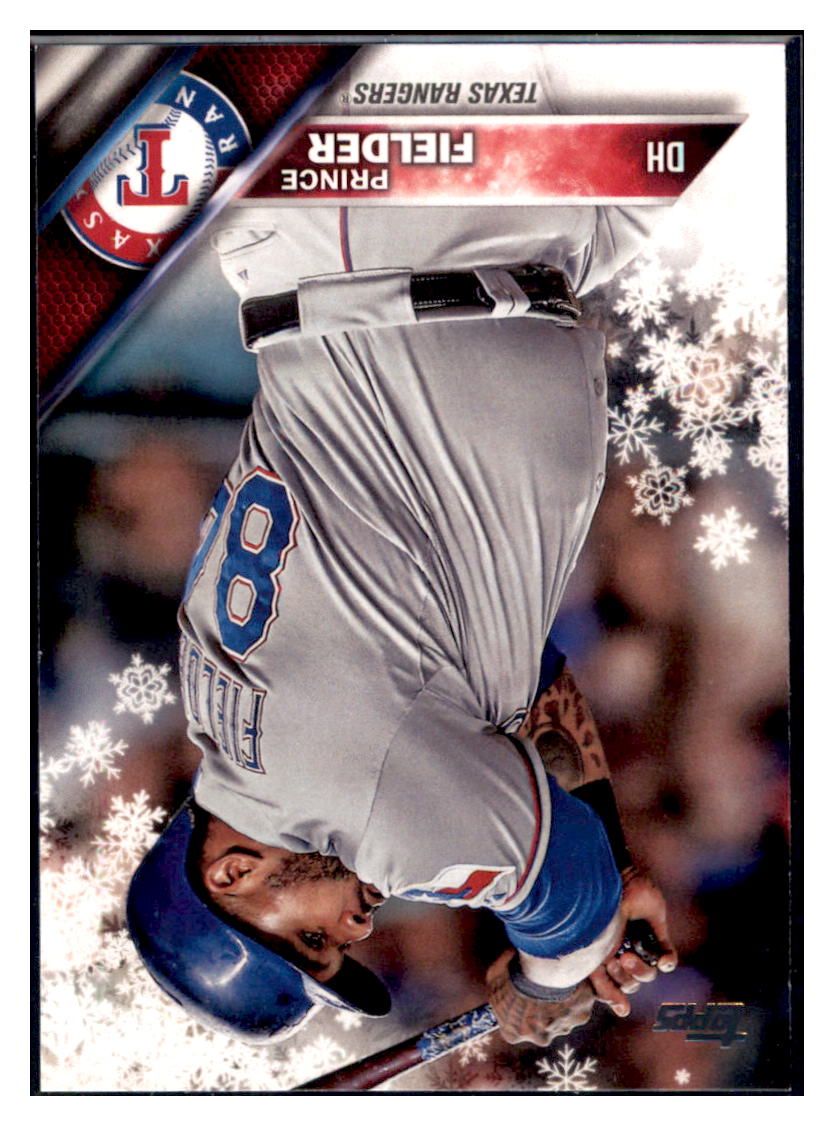 2016 Topps Holiday Prince Fielder  Texas Rangers #HMW91 Baseball card   MATV2 simple Xclusive Collectibles