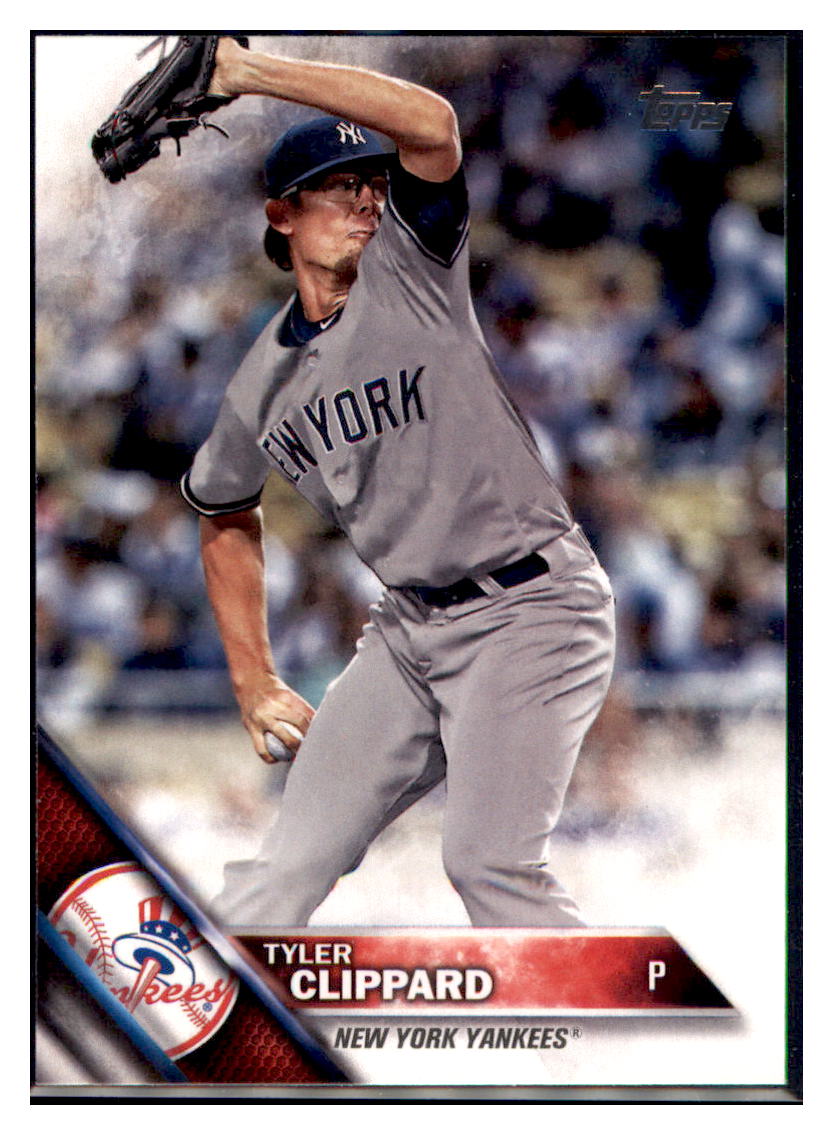 2016 Topps Update Tyler Clippard New York Yankees #US209 Baseball card MATV2 simple Xclusive Collectibles