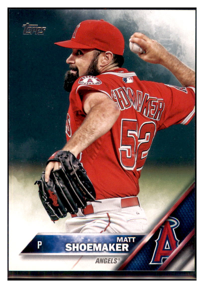2016 Topps Matt Shoemaker Los Angeles Angels #213 Baseball card MATV2_1a simple Xclusive Collectibles