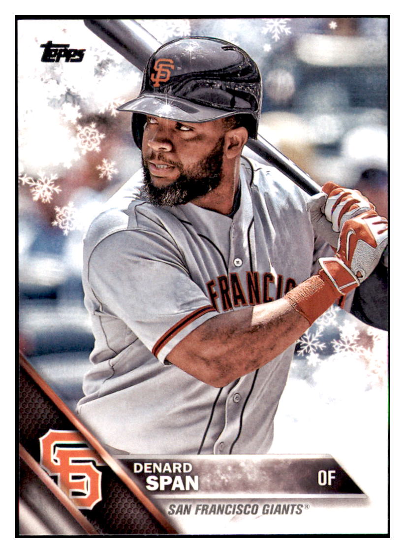 2016 Topps Holiday Denard Span San Francisco Giants #HMW113 Baseball
card MATV2_1a simple Xclusive Collectibles