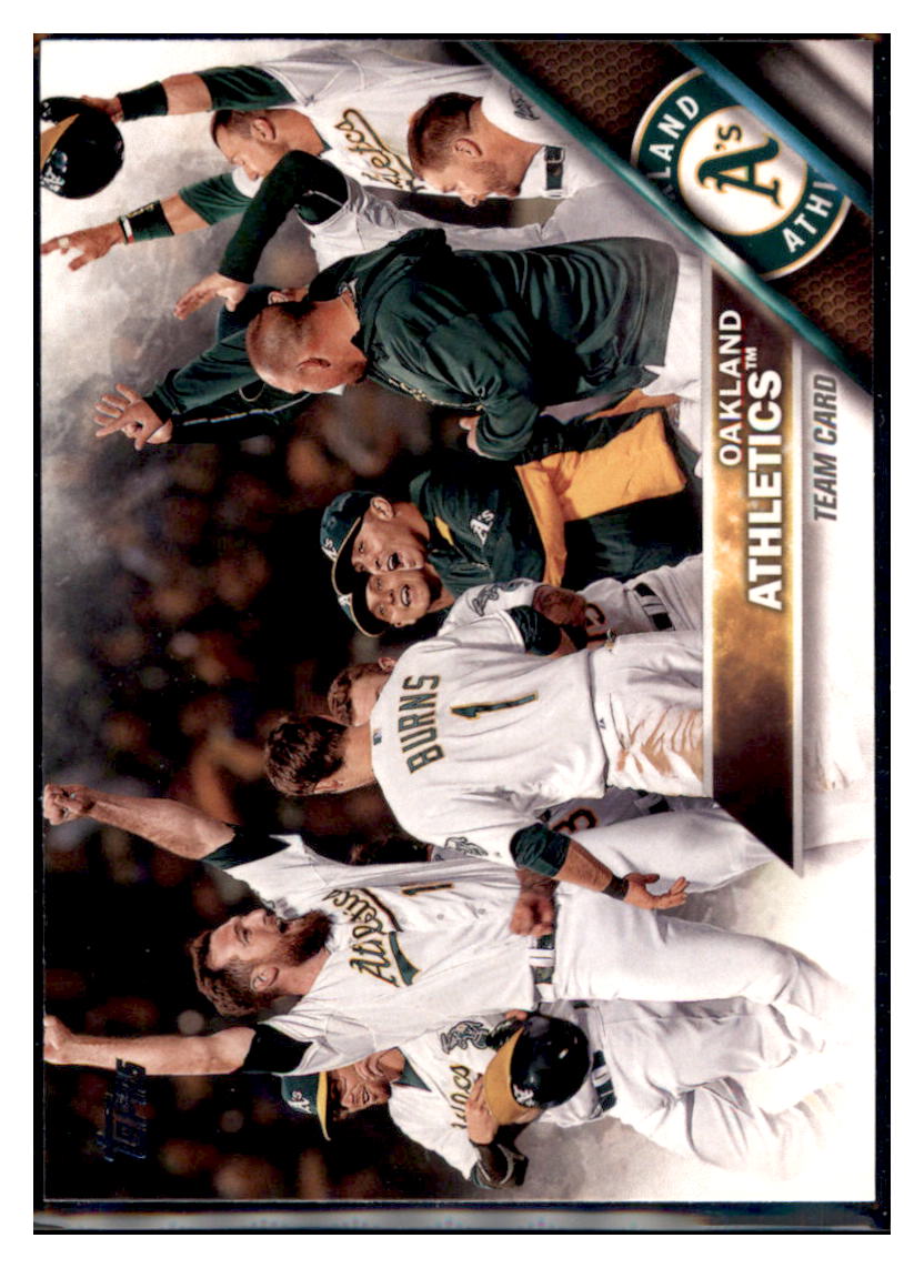 2016 Topps Oakland Athletics SN50  Oakland Athletics #198 Baseball card   MATV2 simple Xclusive Collectibles