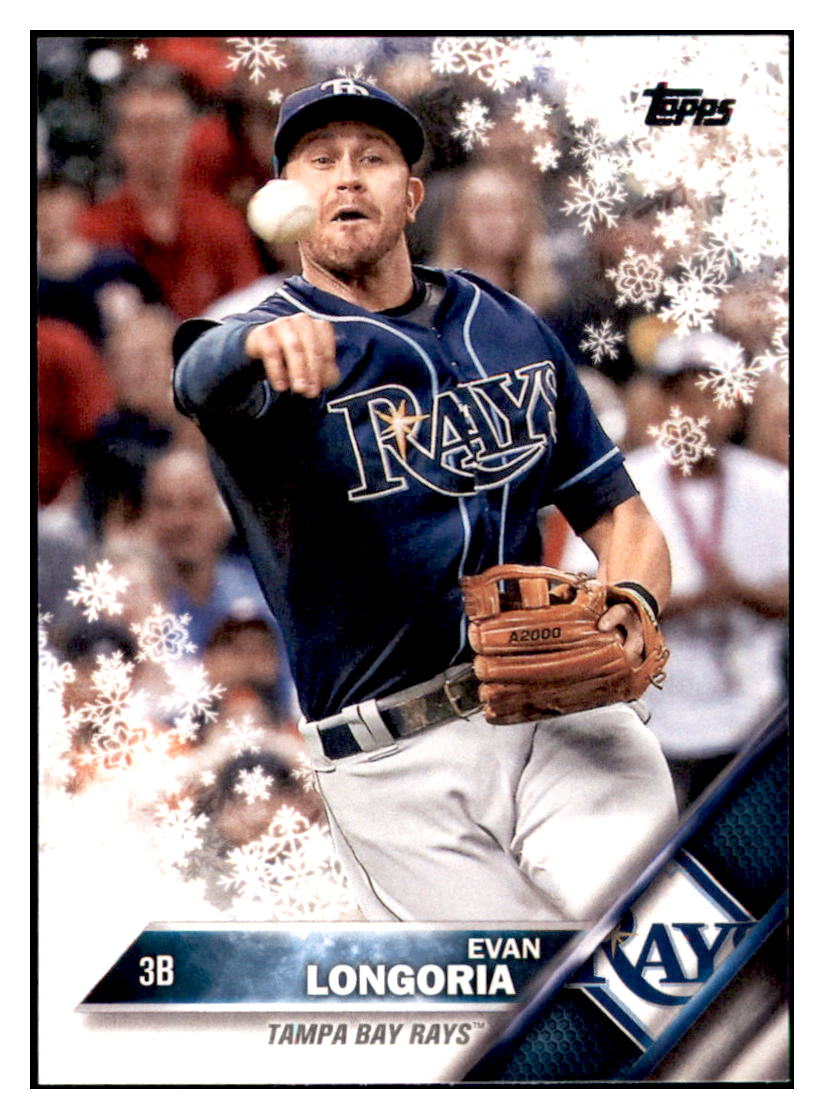 2016 Topps Holiday Evan Longoria Tampa Bay Rays #HMW83 Baseball card MATV2_1a simple Xclusive Collectibles