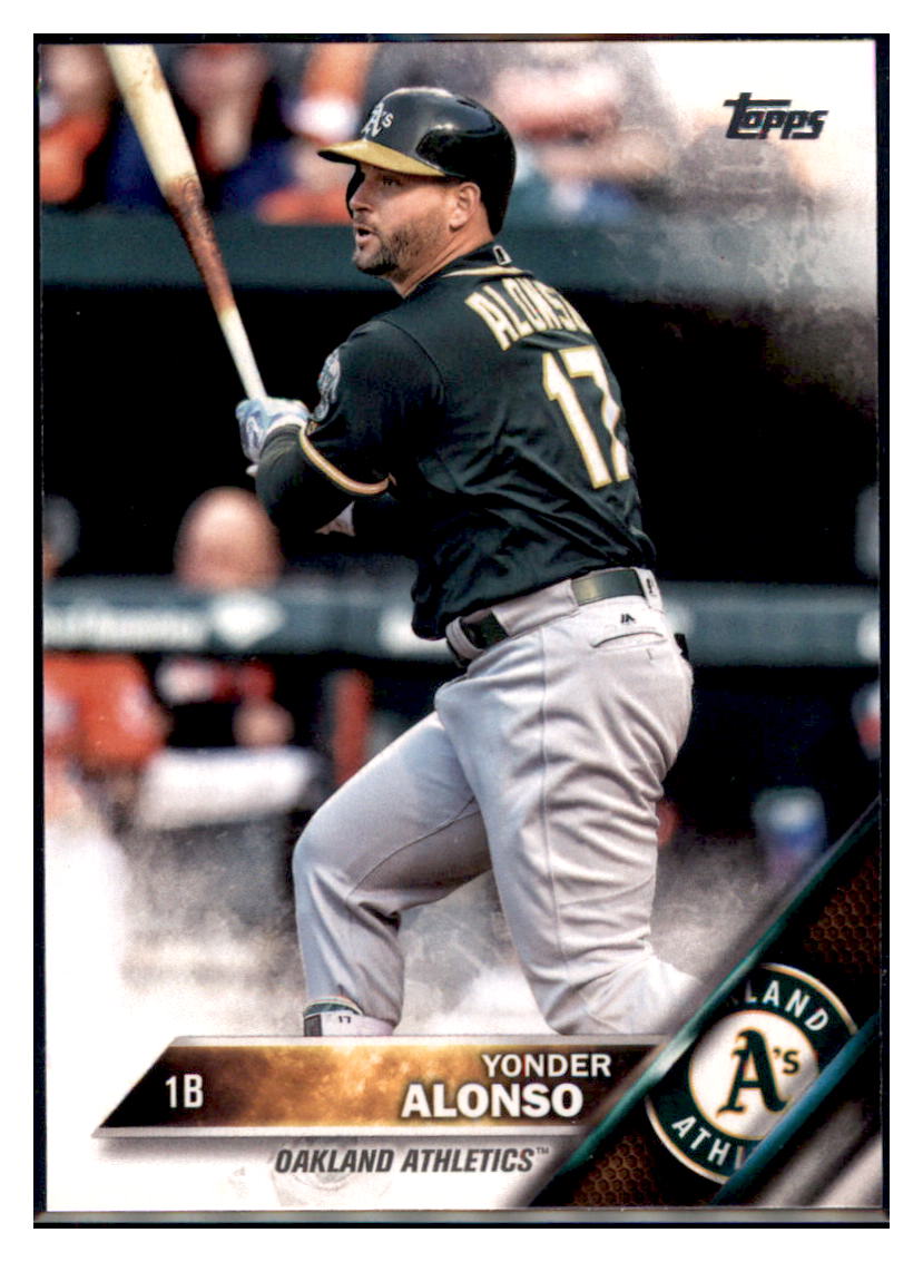 2016 Topps Update Yonder Alonso Oakland Athletics #US36 Baseball card MATV2 simple Xclusive Collectibles
