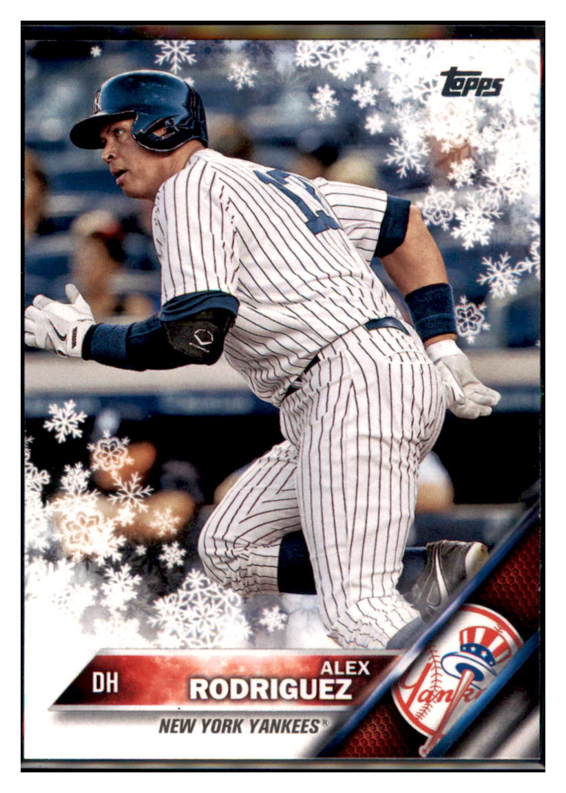 2016 Topps Holiday Alex Rodriguez  New York Yankees #HMW20 Baseball card   MATV2 simple Xclusive Collectibles