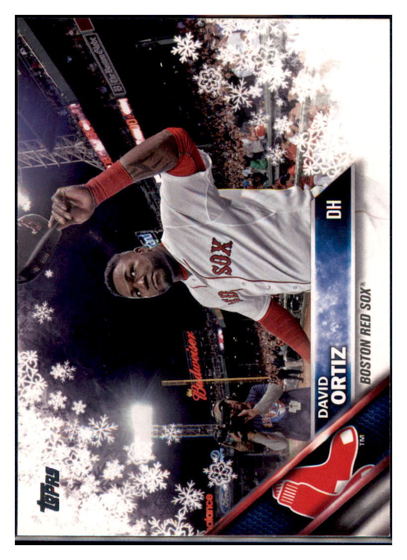 2016 Topps Holiday David Ortiz  Boston Red Sox #HMW76 Baseball card   MATV2_1a simple Xclusive Collectibles