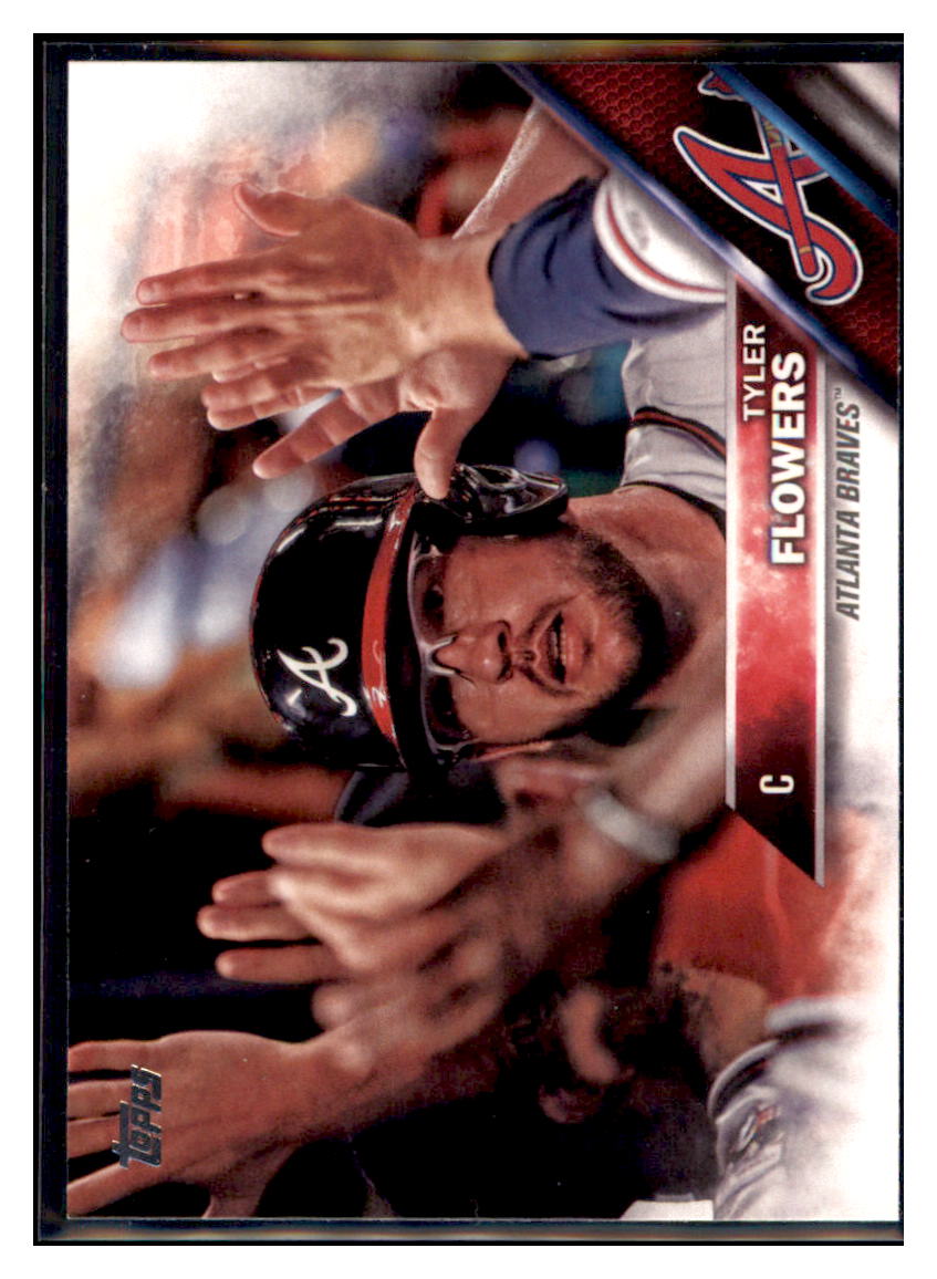 2016 Topps Update Tyler Flowers  Atlanta Braves #US131 Baseball card   MATV2 simple Xclusive Collectibles