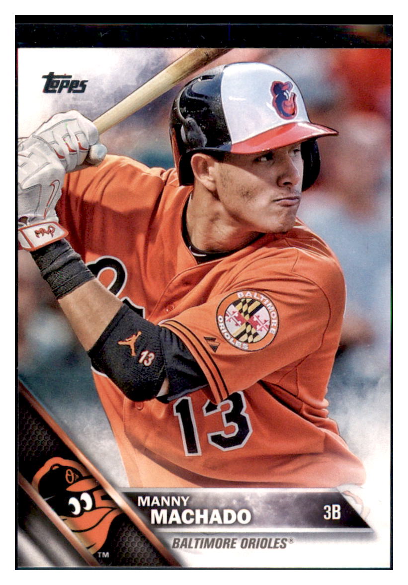 2016 Topps Manny Machado  Baltimore Orioles #175 Baseball card   MATV2 simple Xclusive Collectibles