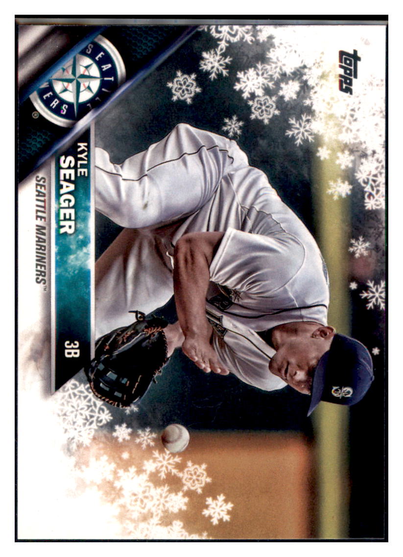 2016 Topps Holiday Kyle Seager Seattle Mariners #HMW194 Baseball card MATV2_1a simple Xclusive Collectibles