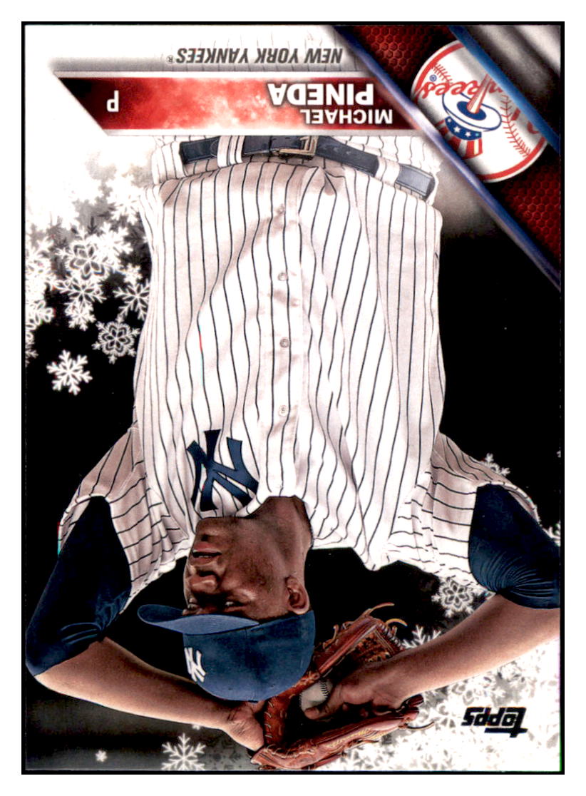 2016 Topps Holiday Michael Pineda New York Yankees #HMW142 Baseball card MATV2_1a simple Xclusive Collectibles