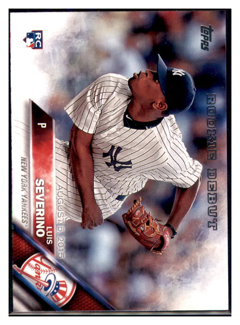 2016 Topps Update Luis Severino New York Yankees #US134 Baseball card MATV2 simple Xclusive Collectibles
