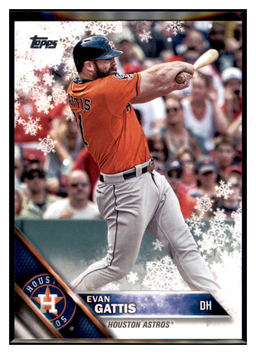 2016 Topps Holiday Evan Gattis  Houston Astros #HMW77 Baseball card   MATV2_1a simple Xclusive Collectibles