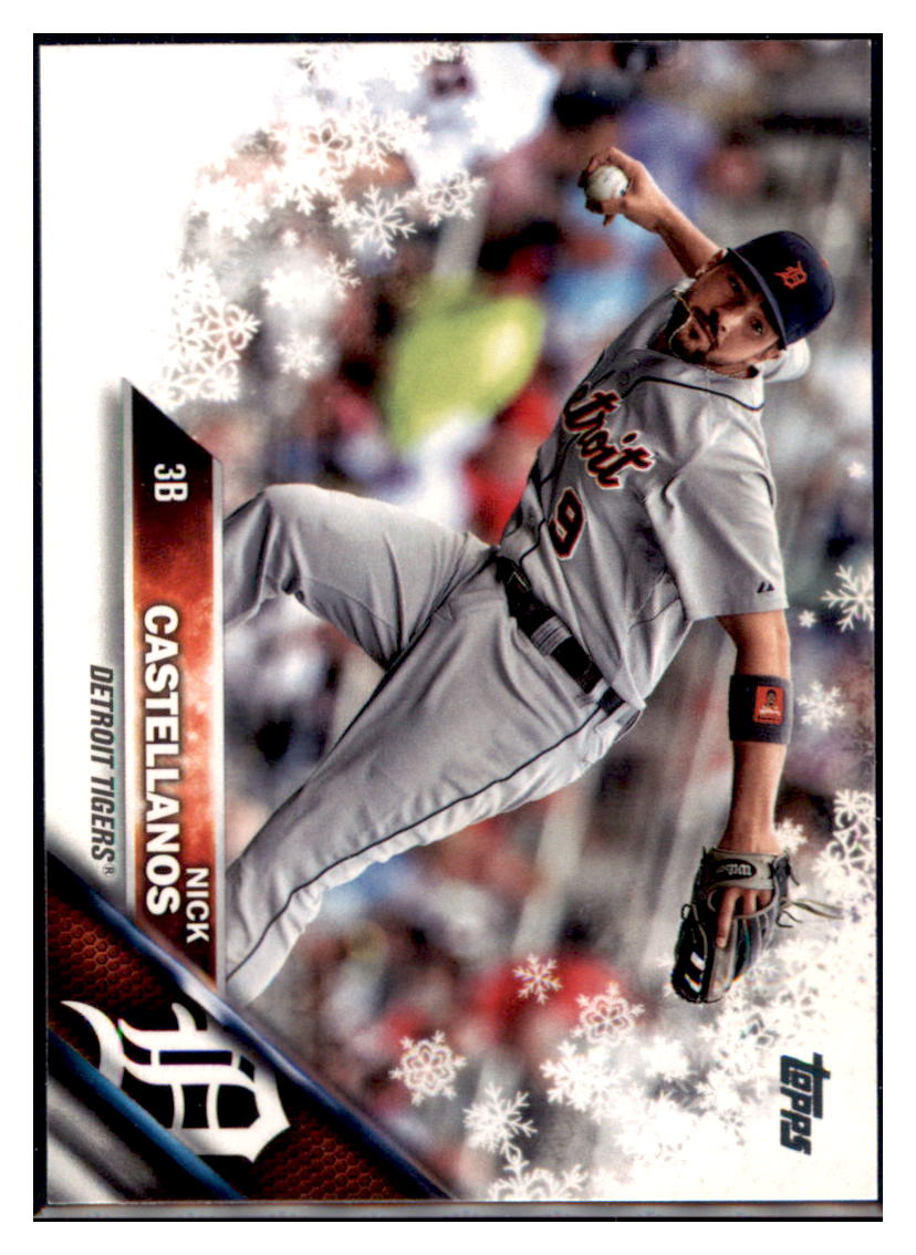2016 Topps Holiday Nick Castellanos Detroit Tigers #HMW200 Baseball card MATV2 simple Xclusive Collectibles