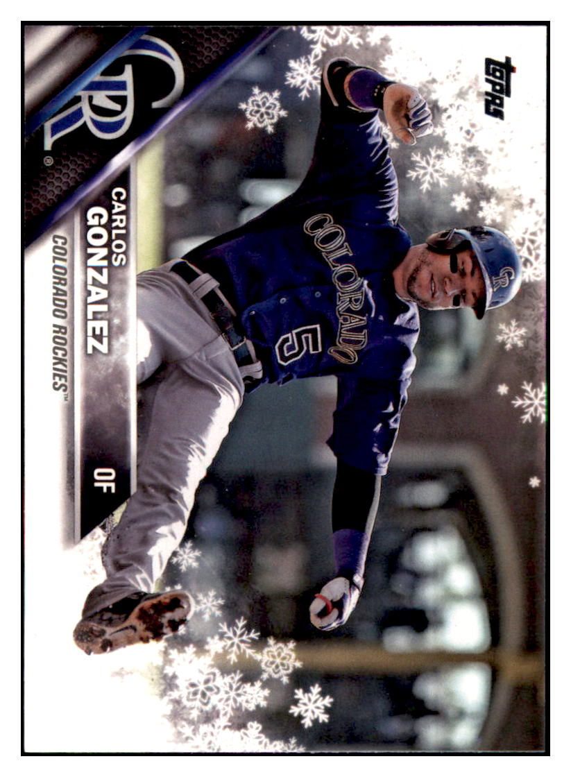 2016 Topps Chrome Carlos Gonzalez Colorado Rockies #51 Baseball card MATV2 simple Xclusive Collectibles