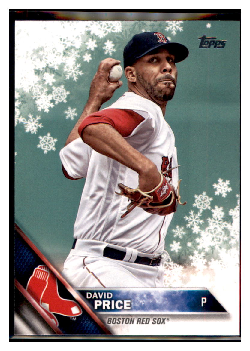 2016 Topps Holiday David Price  Boston Red Sox #HMW56 Baseball card   MATV2_1a simple Xclusive Collectibles