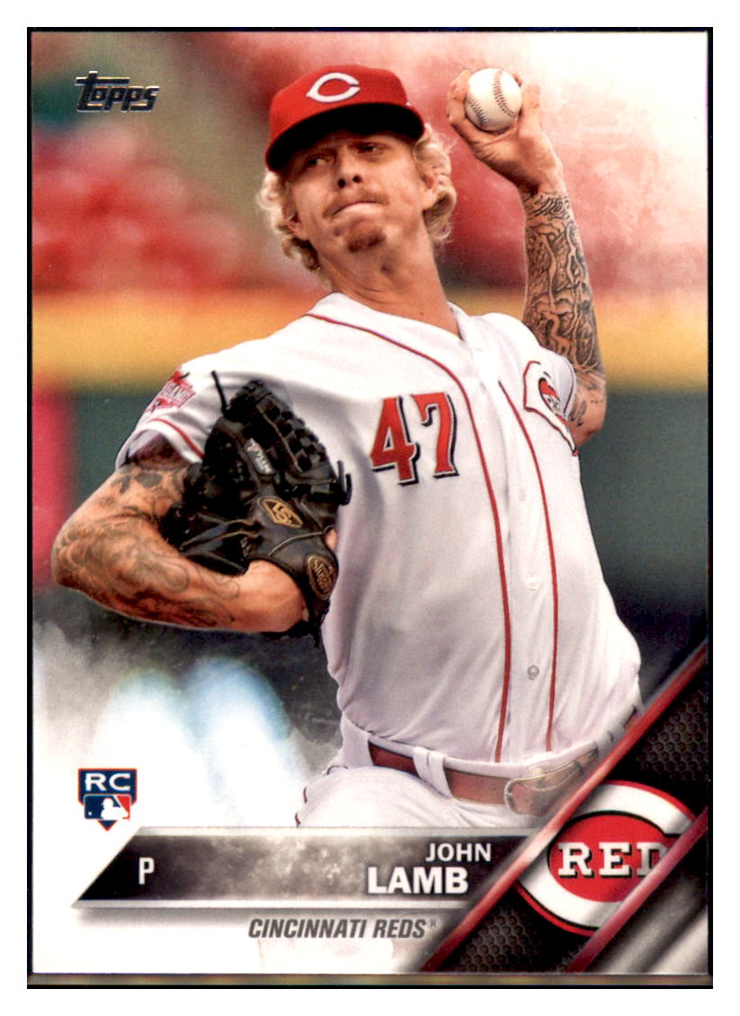 2016 Topps John Lamb Cincinnati Reds #59 Baseball card MATV3 simple Xclusive Collectibles