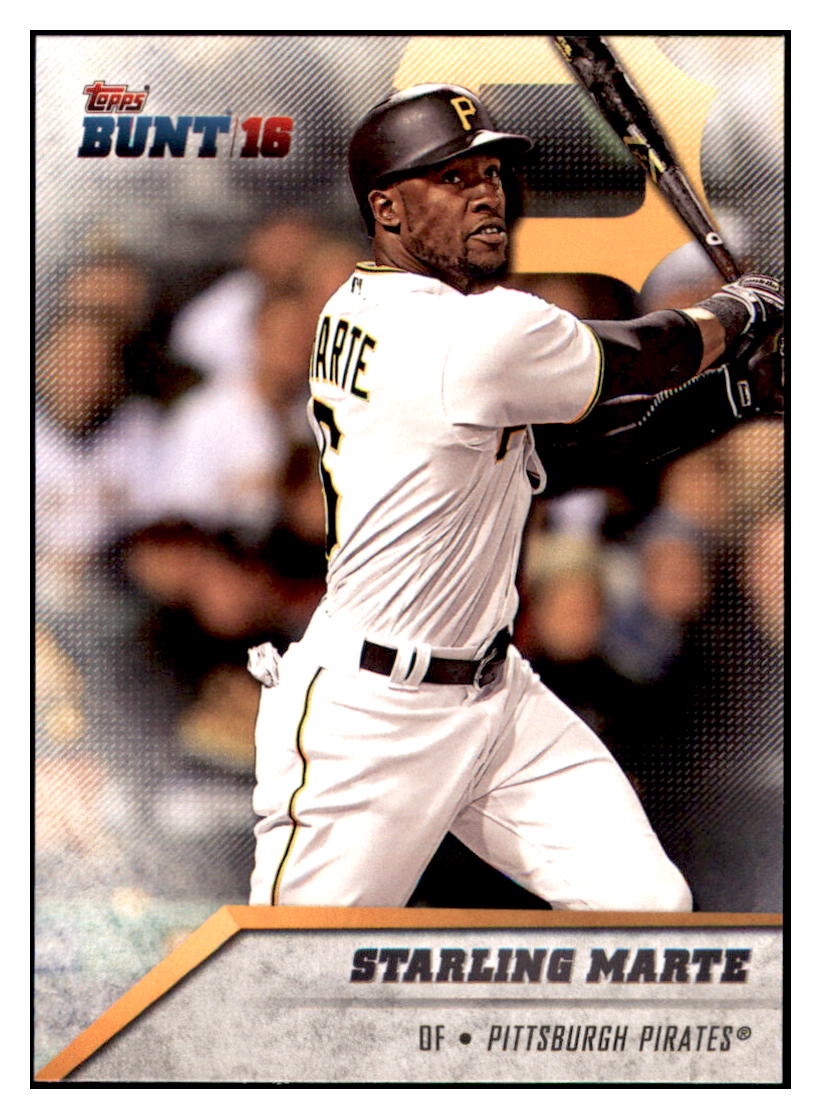 2016 Topps Bunt Starling Marte  Pittsburgh Pirates #52 Baseball card   MATV3 simple Xclusive Collectibles