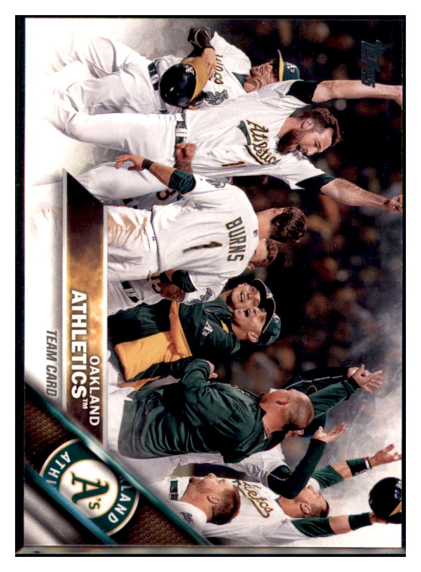 2016 Topps Oakland Athletics SN50 Oakland Athletics #198 Baseball card MATV3 simple Xclusive Collectibles