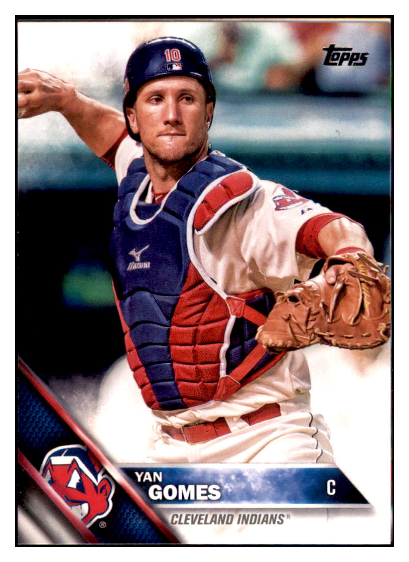 2016 Topps Yan Gomes Cleveland Indians #30 Baseball card MATV3 simple Xclusive Collectibles