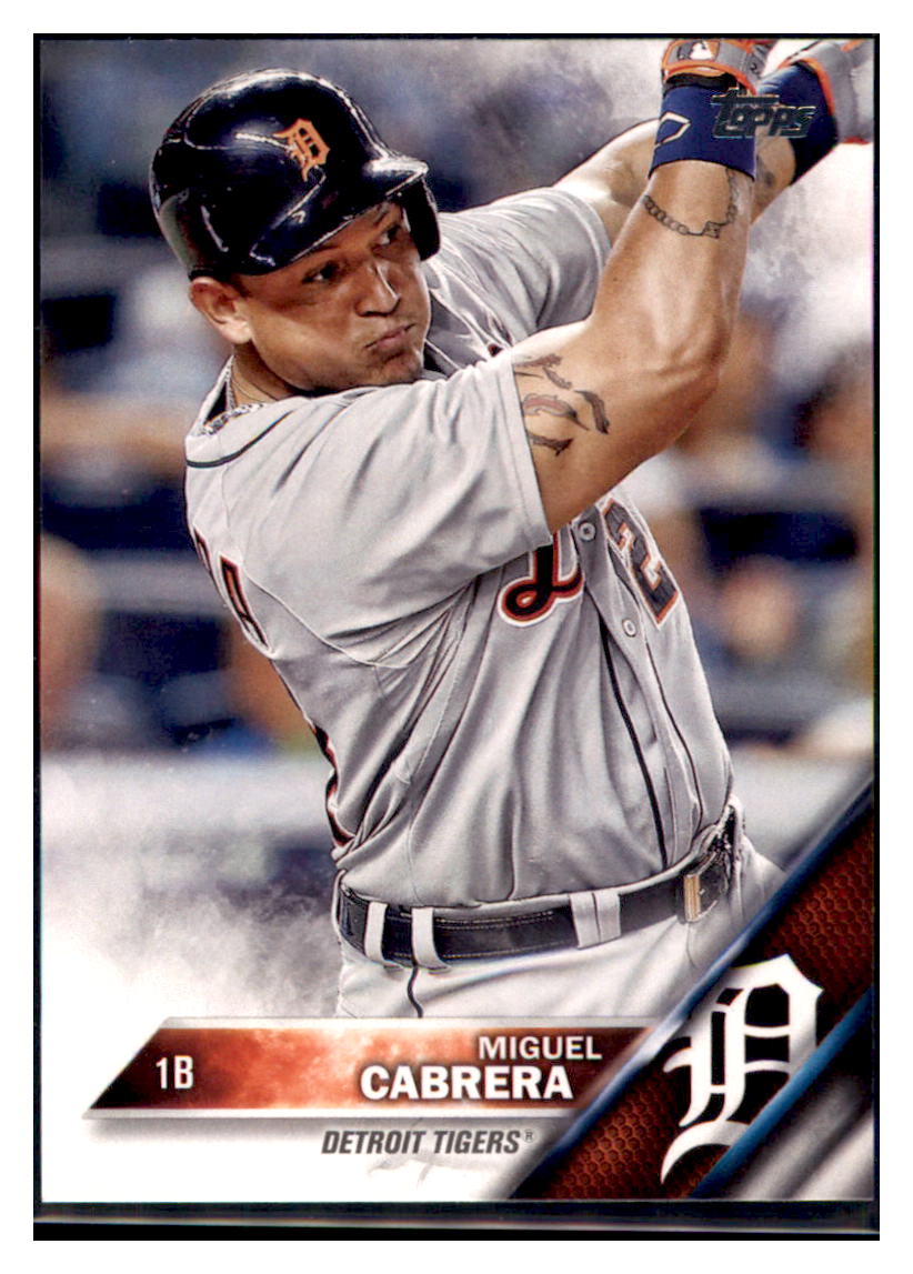 2016 Topps Chrome Miguel Cabrera Detroit Tigers #109 Baseball card MATV3 simple Xclusive Collectibles