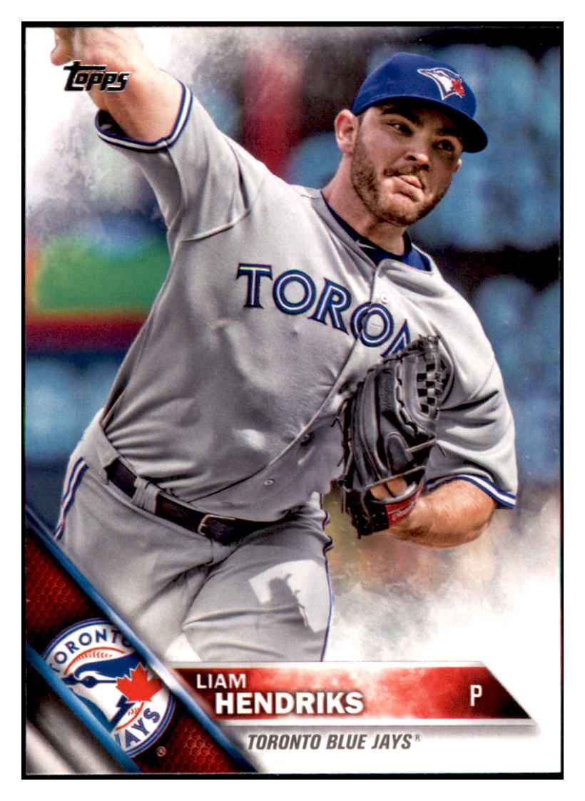 2016 Topps Liam Hendriks  Toronto Blue Jays #117 Baseball card   MATV3 simple Xclusive Collectibles   