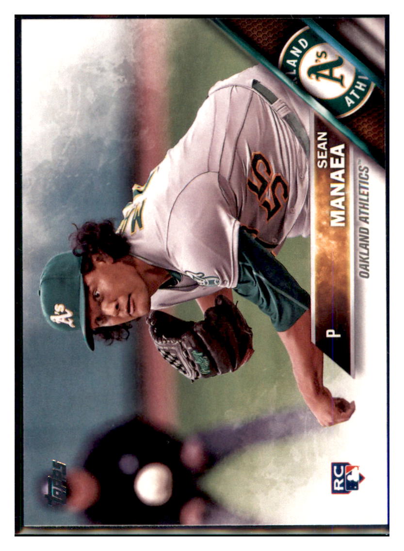 2016 Topps Update Sean Manaea Oakland Athletics #US13 Baseball card MATV3 simple Xclusive Collectibles