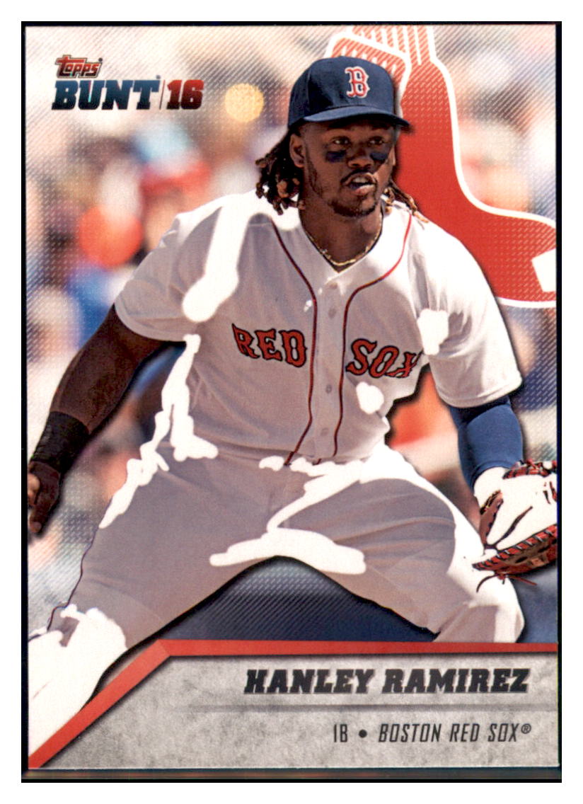 2016 Topps Bunt Hanley Ramirez  Boston Red Sox #21 Baseball card   MATV3 simple Xclusive Collectibles